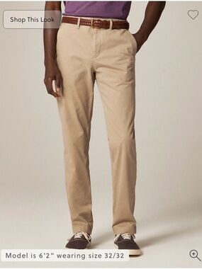 J. Crew 770 Straight Fit Chino Pants Khakis Size 35 / 34